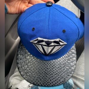 Diamond Supply Co. Blue Cap with Textured Black Brim